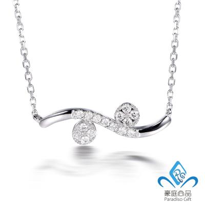 China TRENDY Fashion Daily Jewelry Designs 14K/18K Real Gold Diamond Necklace High Quality for sale