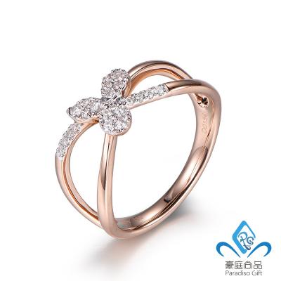 China Fashion Newest Fashion Jewelry Designs Minimalist 14K/18K Ring With Natural Diamond Lightweight for sale