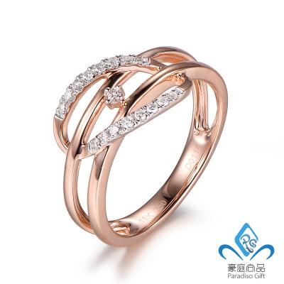 China OEM Manufacturer Supply Custom Personalized High Quality Fashionable Diamond Ring 14K/18K Gold True for sale