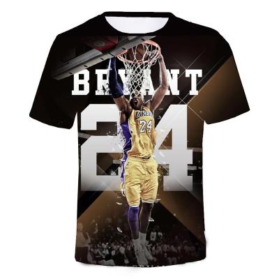 China Plus Size Hot Sale Idol Mamba 24 Kobe Souvenir Basketball Star T Shirts for sale