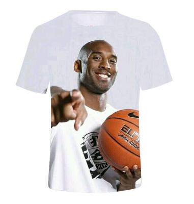 China Super Customized Shirt Basketball Star Kobe T-shirt Kobe 3D Print Bryant Jersey Short T-shirt Men Plus Size for sale