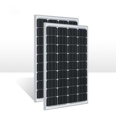 China Solar Power Efficiency Mono100W System High Solar Panel For 100w Solar Power System for sale