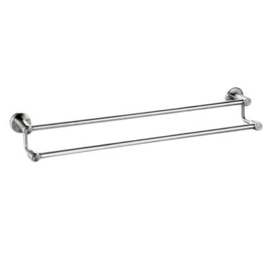 China Factory Manufacturer Towel Bath Hanger Home Bathroom Accessory Wall Mounted Type Set Double Bath Towel Rack Stainless Steel for sale