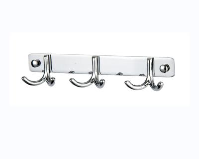 China 304 Stainless Steel Modern Wall Mounted Clothes Hook Coat Hanger Hat Hook 3 Hooks for sale