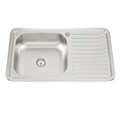 China Without Faucet 2022 New Popularity Hot Sale Products Kitchen Sink Drain Basket Kitchen Step Down Stainless Steel for sale