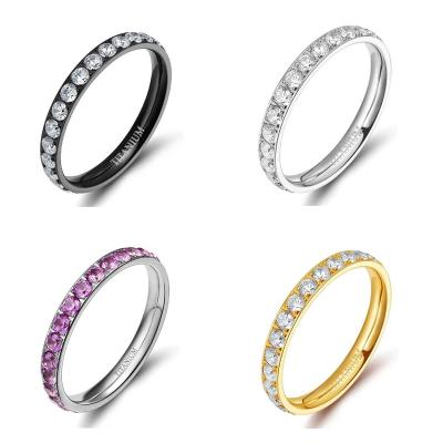 China TRENDY Stainless Steel Jewelry Wedding Rings For Women Vogue CNC Ring for sale