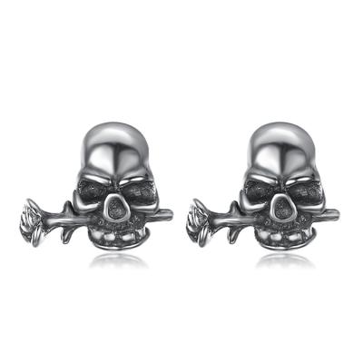 China Other style earrings punk skull with retro pink earrings earrings for men and women for sale