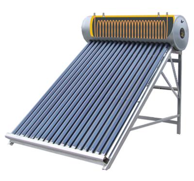 China Rooftop 300L Outdoor High Quality Copper Coil Stainless Steel Preheating Solar Calentador for sale