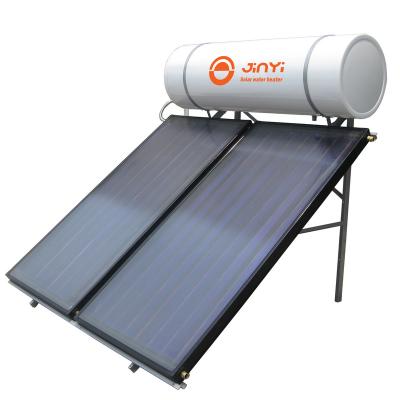 China Commercial Direct Pressurized 300Liters Solar Water Heater With Flat Plate Solar Collector for sale