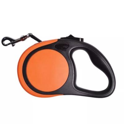 China 2022 New Amazon Viable Hot Sales Heavy Duty Reflective Nylon Webbing Anti-Slip Handle Rechargeable Led Retractable Dog Leash for sale