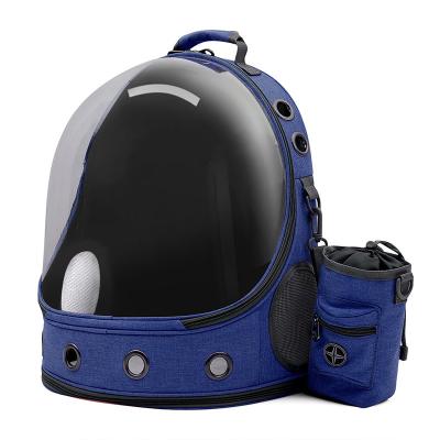 China Amazon Sales 2022 Airline Approved Cat and Dog Pet Carrier Backpack Lucency Space Capsule Bag Viable Hot Luxury Designs for sale