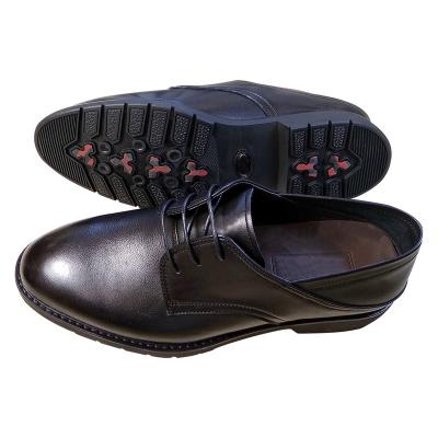 China New Italian Style Waterproof Casual Weight Lace Up Genuine Leather All-match Mens Dress Shoes for sale