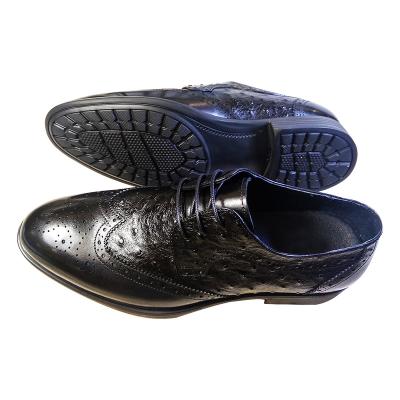 China Factory Price Waterproof Lace Up Fine Workmanship New Design Genuine Leather Shoes For Men for sale