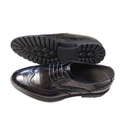 China Hot Selling Groom Dress Wedding Leather Shoes Oxford Classic Black Leather Shoes Waterproof for sale