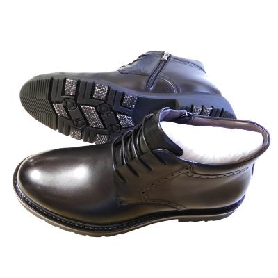 China Waterproof High Quality Wearable Men's Leather Shoes Oxford Casual Genuine Leather Strip Medium Shoes for sale