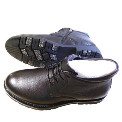 China Wholesale Custom Made Mens Handmade Leather Oxfords Waterproof Shoes Mid Band Black Leather Shoes for sale