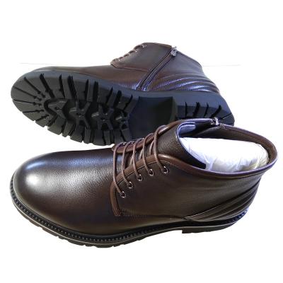 China Customized Waterproof Customized Stripe Men's Medium Business Casual Leather Shoes Men's Formal Leather Shoes Te koop