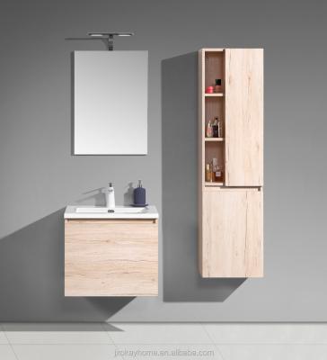 China Modern Wooden Modern MDF Cabinet Bathroom Vanity Set With LED Light Luxury Bathroom Furniture Set for sale