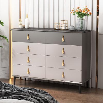 China Furniture Chest (Other) Drawer Luxury Living Room Cabinet Adjustable Wooden Drawers 6 Drawer File Cabinet Light Luxury Buffet Cabinets for sale