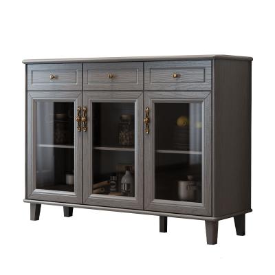 China Adjustable (height) sell high quality nordic side cabinet diner style maid price wooden sideboard for sale