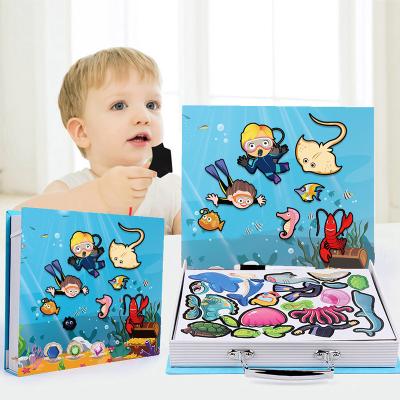 China 100% Eco-friendly Kids Eva Game Blocks Number Toy Dog Alphabet Magnetic Learning Magic Cube Sublimations Blank Jigsaw Puzzles for sale