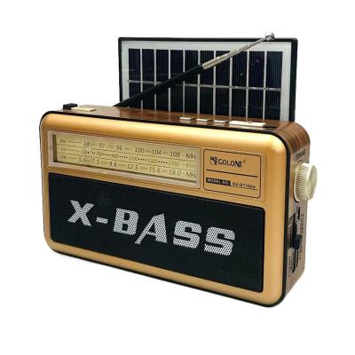 China New Design Speaker Battery Usb Portatil AM Fm PORTABLE Wireless World Band Switch Solar Radio for sale