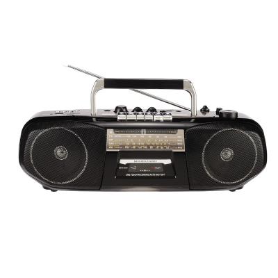 China PORTABLE Classic Radio Retro Top Rated FM Portable Radio Portable AM ​​Stereo Cassette Tape Recorder for sale