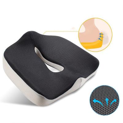 China Weightlessness Outdoor Adult Car Patent Foam Therapy Car Seat Massage Office Memory Chair Memory Foam Orthopedic Tailbone Cushion for sale