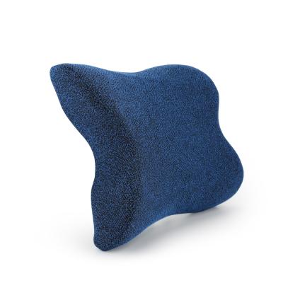 China Butterfly-Shape Lumbar Back Support Cushion Memory Foam Anti Dust Mite Cushion Lumbar Office Chair for sale