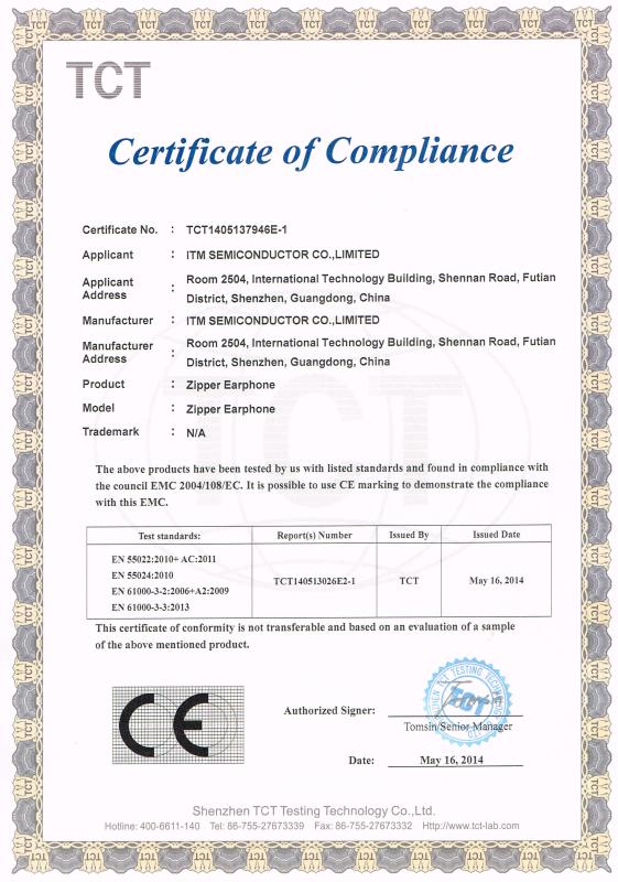 CE - Xing Bai Sheng Technology Co.,Limited