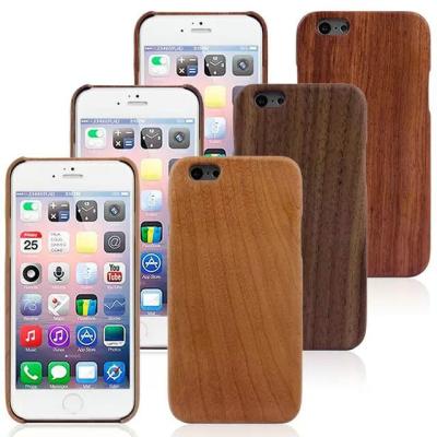 China O telemóvel de madeira de bambu natural real encaixota as tampas para o iPhone 6 à venda