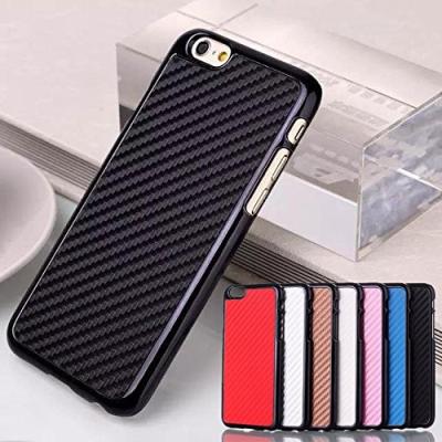 China Hard Carbon Fiber Plastic Mobile phone Cases , iphone 6 phone back cover for sale