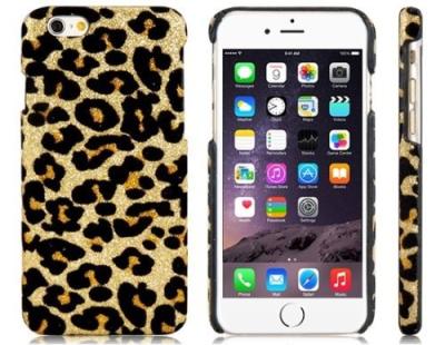 China Caixas plásticas do telefone móvel do teste padrão da cópia do leopardo para o iPhone 6 4,7