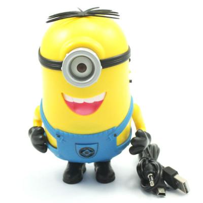 China Despicable Me Minions Speaker Portable Mini USB Speakers MP4 Player Amplifier for sale