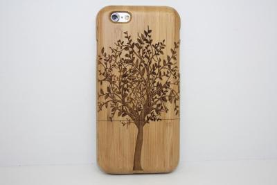 China Life Tree Pattern Real Bamboo Wood Cell Phone Cases For Iphone 6 4.7 Inch for sale