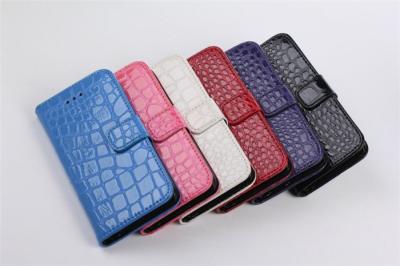 China Card Holster and Money Insert  Leather Mobile Phone Cases Crocodile Pattern for sale