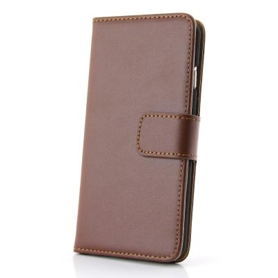 China Brown Stand Wallet Vintage PU Leather cell phone protective cases For iPhone 6 for sale