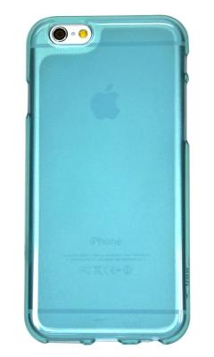 China O telefone plástico de Moible da geléia macia encaixota a tampa traseira para o iPhone 6 azul-céu de 4,7 polegadas à venda