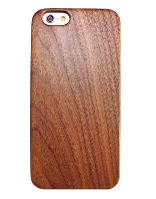 China Eco friendly Natural Bamboo Cell Phone Cases with Durable Plastic Edges for iPhone 6 for sale