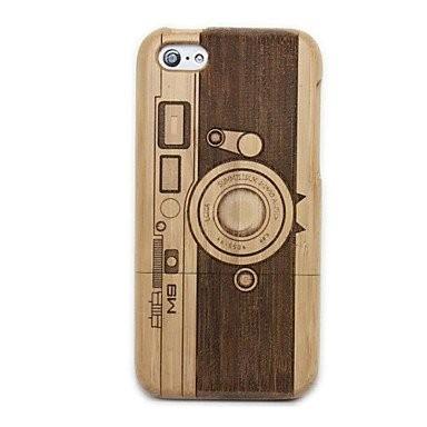 China Camera Pattern Detachable Wood Cell Phone Cases Protective Cases for iPhone for sale