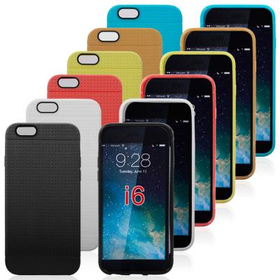 Chine Cas en plastique de téléphone portable de gel dur hybride de couverture de nid d'abeilles pour l'iPhone 6 d'Apple à vendre