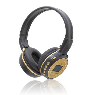 China Headband Style bluetooth notebook Over Ear Headset N65 silicone earphone Gold for sale