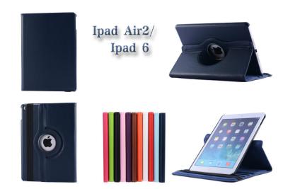 China custom Protective Ipad Cases PU Leather Cover , 360 degrees rotate holder ipad air 2 covers for sale