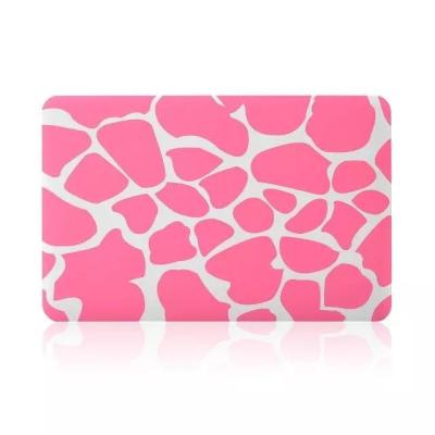 China Pink Leopard Apple Laptop Case Water Paste Injection Protect for Macbook for sale