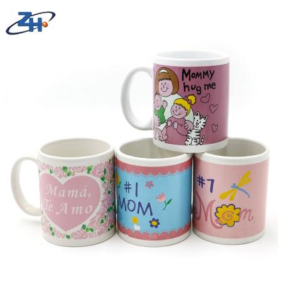 China Customized Printing Ceramic Wholesale Mother'S Day Mug Viable Promotional Logo for sale