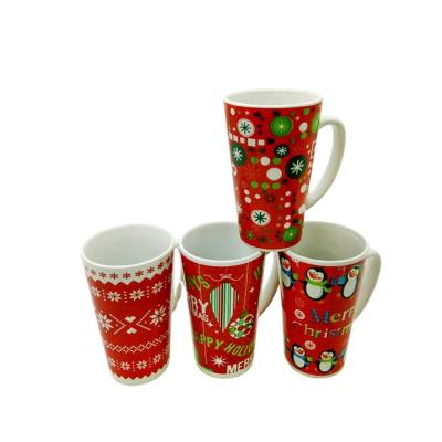 China Sustainable Custom Promotional Gifts Coffee Mugs Ceramic Christmas Day for sale