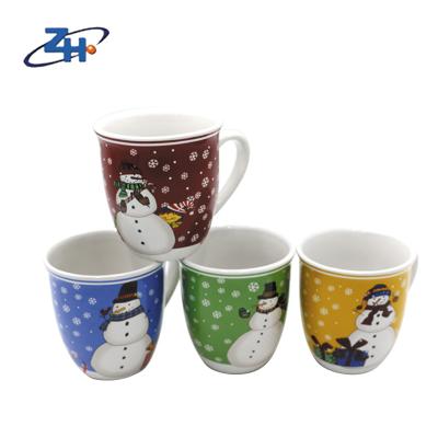 China Newest Design Viable Custom Festival Promotion Coffee Christmas Ceramic Mugs for sale