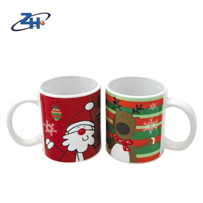 China Hot Selling Eco - Friendly Ceramic Decal Coffee Mugs For Christmas Day for sale