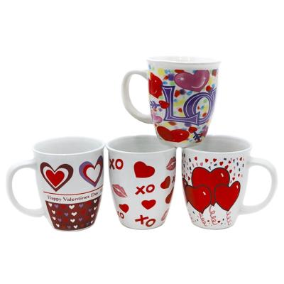 China Viable Style Valentine's Day Fashion Souvenir Mug Ceramic Tea Cup for sale