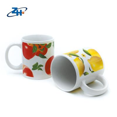 China Sustainable New Design General Purpose Ceramic Coffee Mugs With Fruit Design for sale